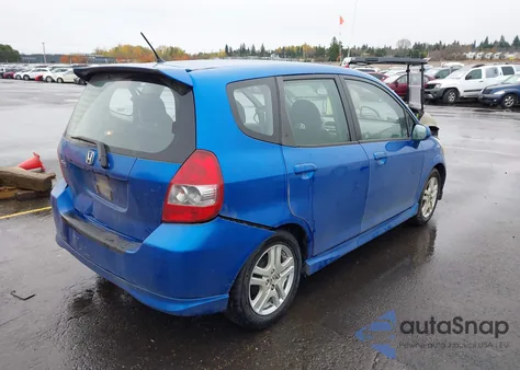 2008 Honda Fit Sport из США, поврежденный, VIN JHMGD386X8S013639